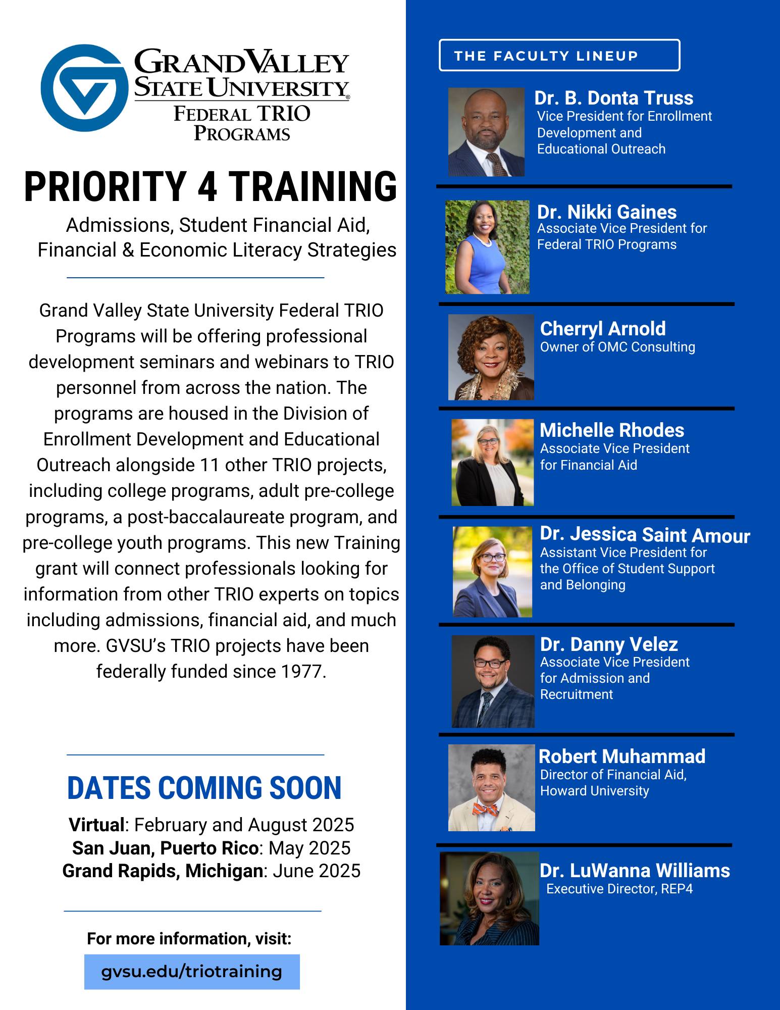 Priority 4 Training Flyer